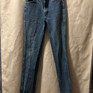 Wrangler Blue Denim Zipper Jeans